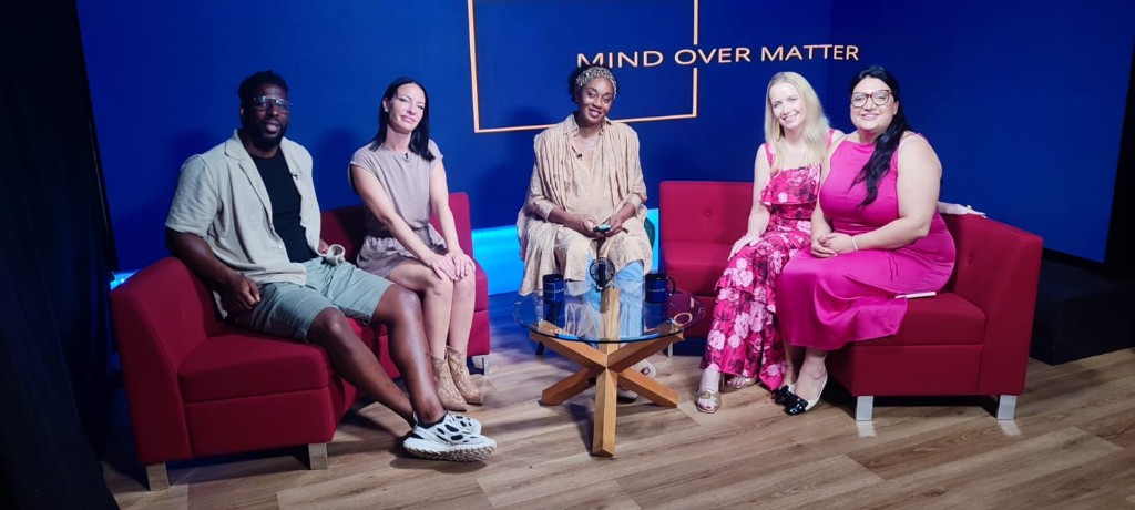 Imana TV studio team on the Mind Over Matter set